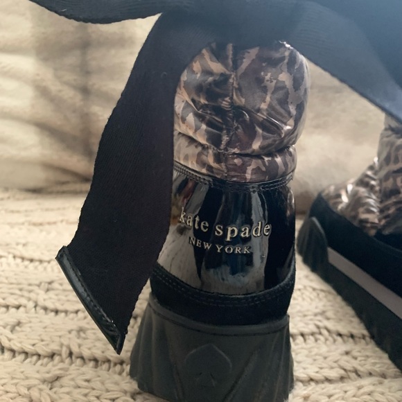 Kate Spade Frosty Leopard Print Women's Snow Boots - Picture 5 of 8